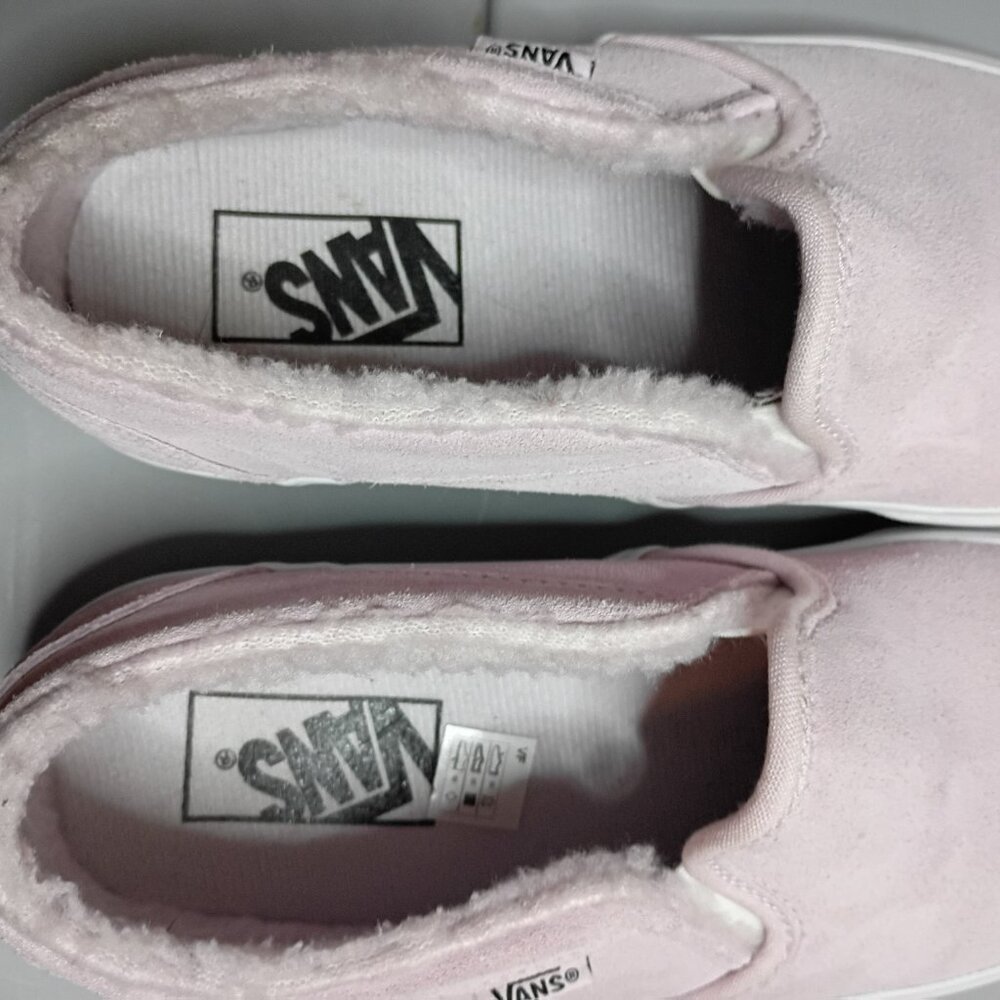 Vans Pink Suede Women's Slip on Shoes Size 8.5 - Picture 7 of 8